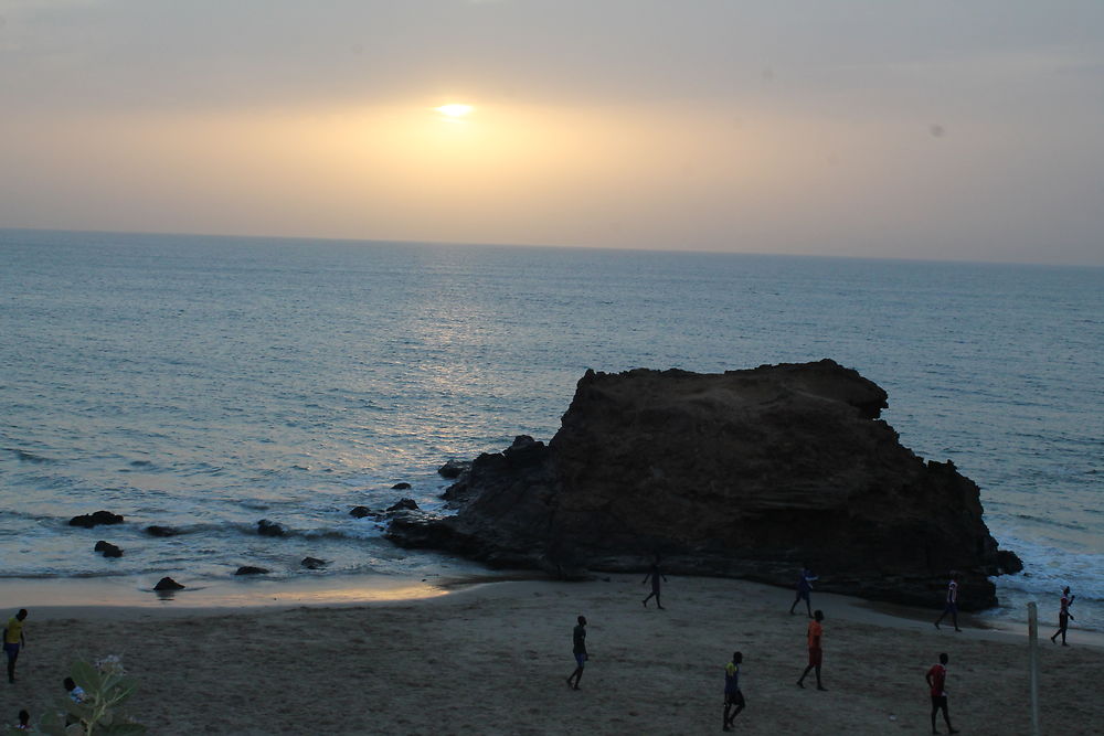 Coucher de soleil à Toubab Dialao, au Sénégal