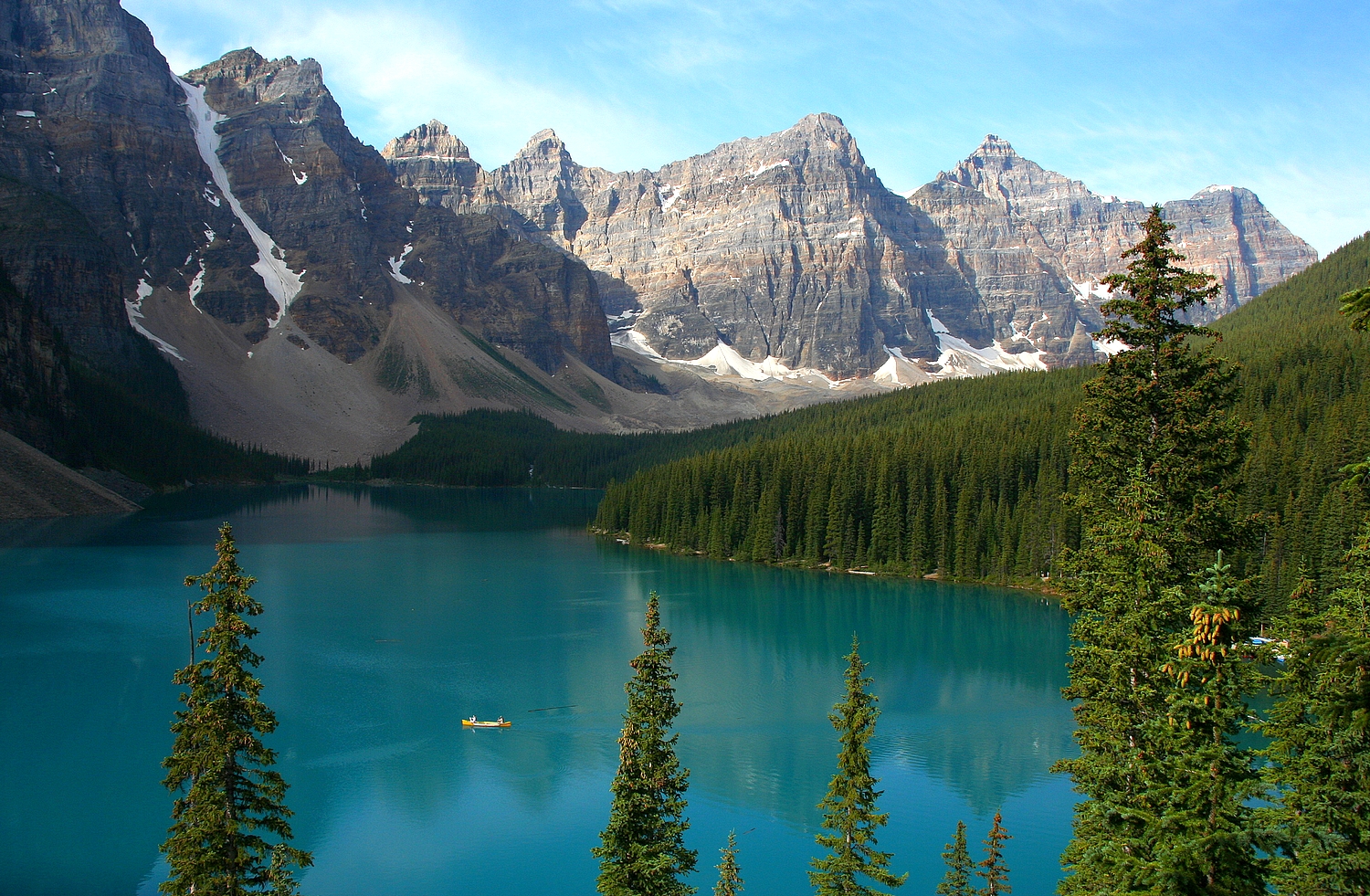 Lac Moraine, photogénique à souhait !