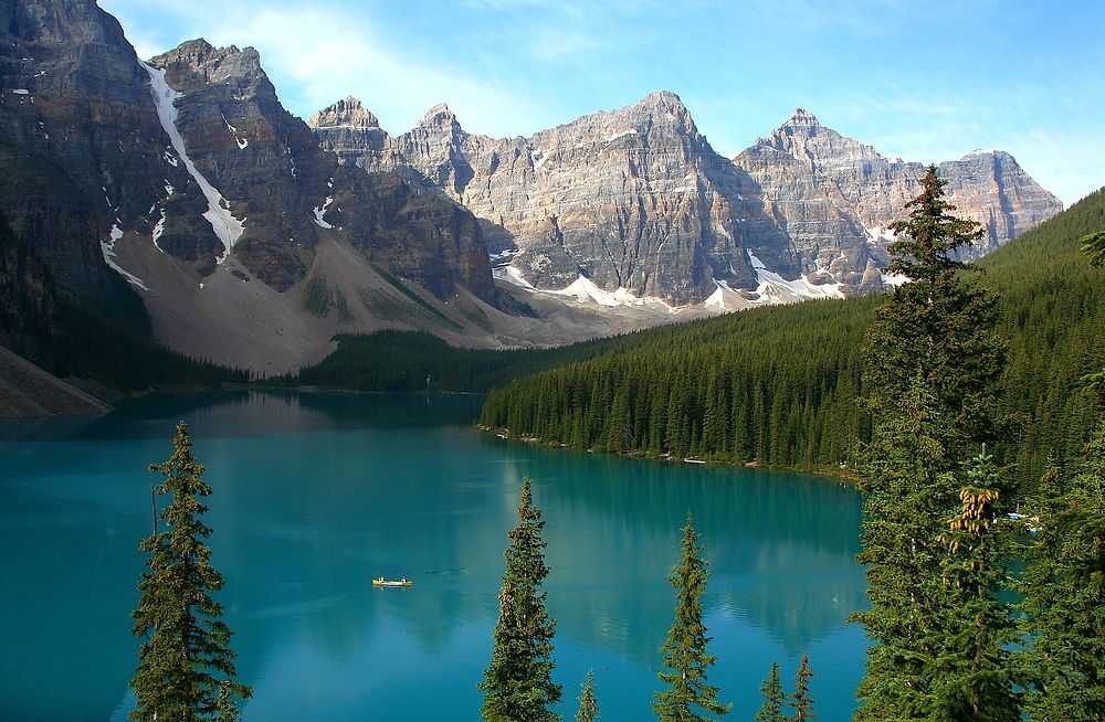 Lac Moraine, photogénique à souhait !