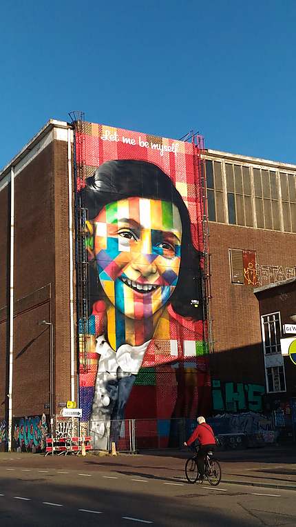 Anne Frank - Street Art - Amsterdam