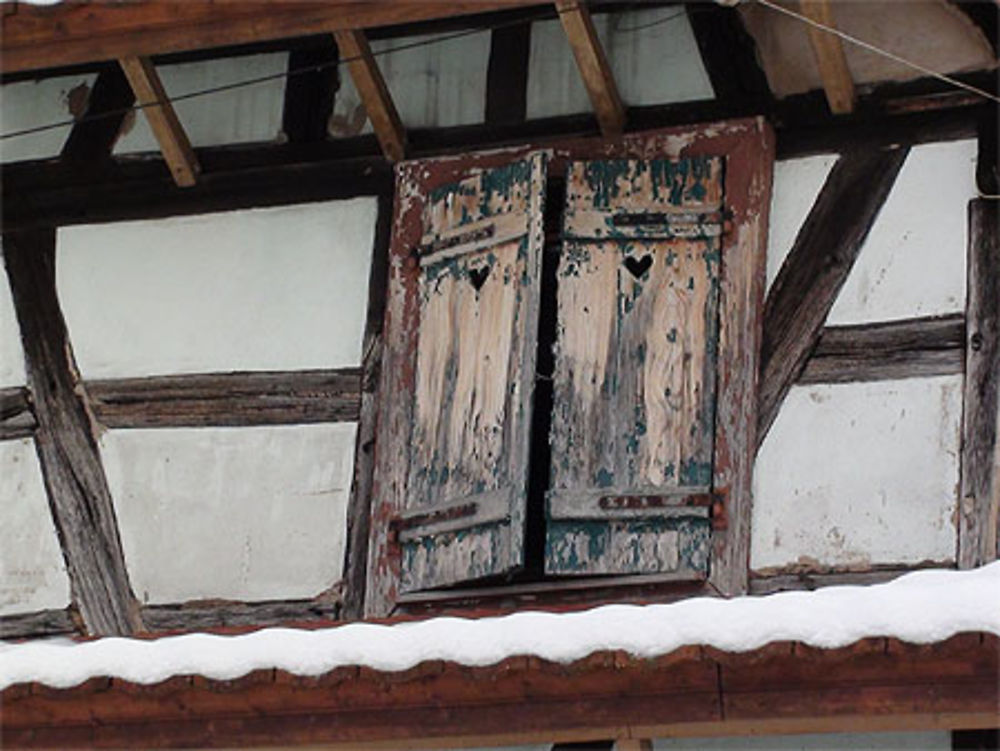 Détail d'une maison alsacienne