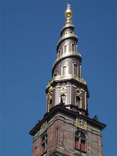 Eglise Notre Sauveur Quartier Christianhavn à Copenhague