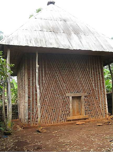 Case traditionnelle à Baméka