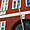 Maison (rouge) d'Andersen sur le port de Copenhague