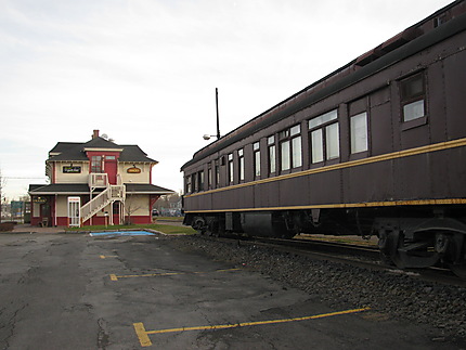 Le train et la gare à Amqui