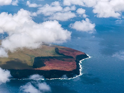 Rapa Nui pris de l'avion