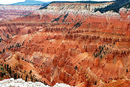 Un point de vue de Cedar Breaks