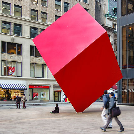 Méditation sous cube à Manhattan