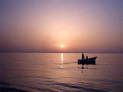 Lever de soleil sur le golfe d'Hammamet