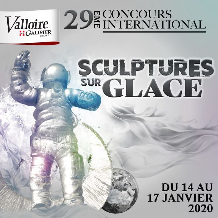 Concours de sculptures sur glace et sur neige à Valloire