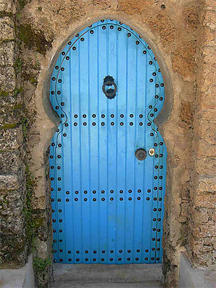 Porte bleue à Chefchaouen