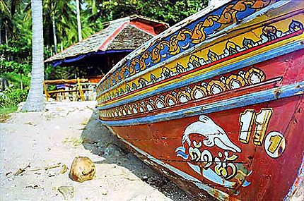 Détails d'une barque thaie