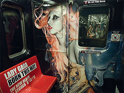 Wagon de metro lady gaga
