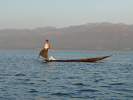 Un pêcheur du lac Inle... un vrai