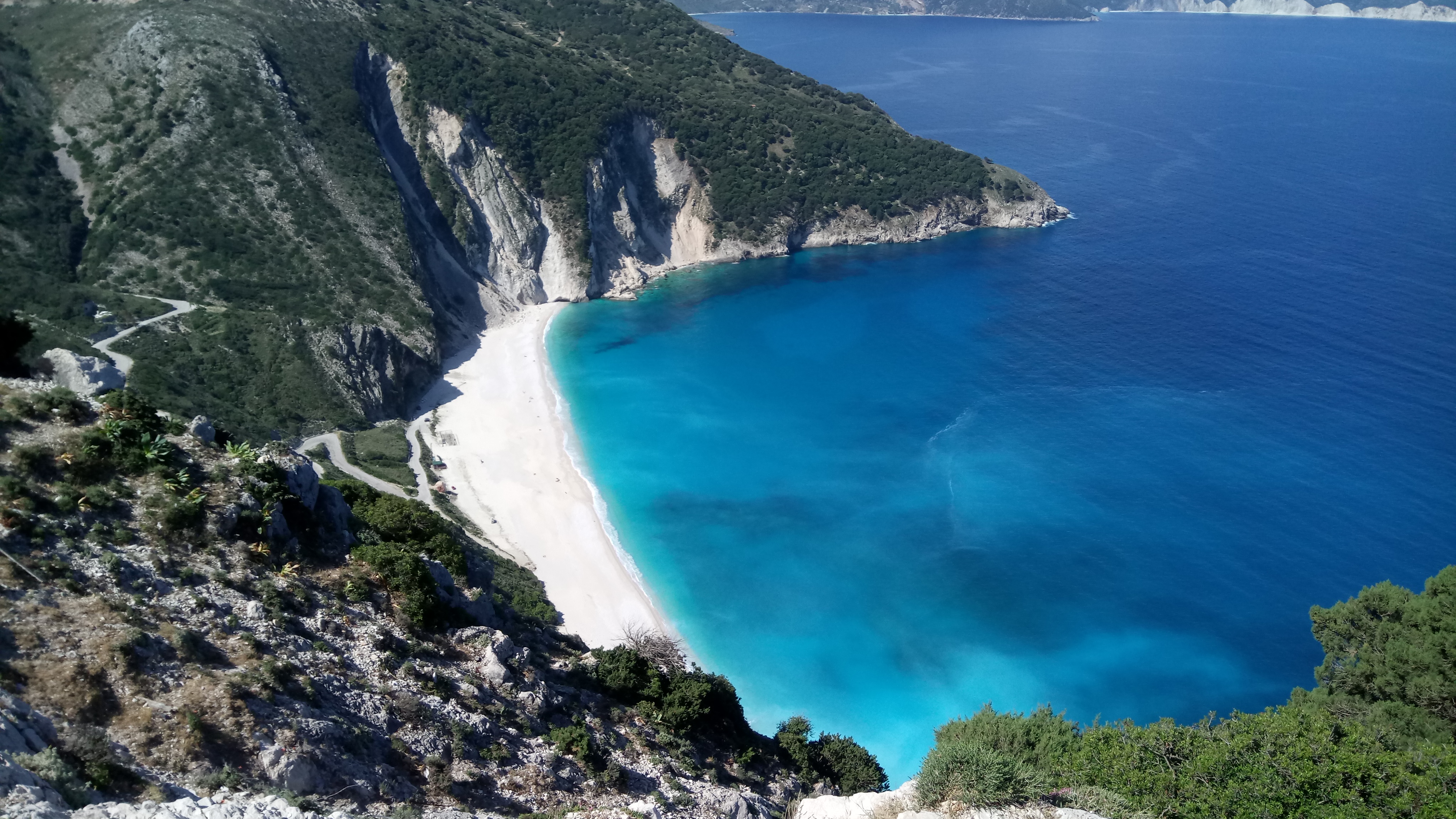 A fantastic beach on Kephalonia A fantastic beach on Kephalonia
