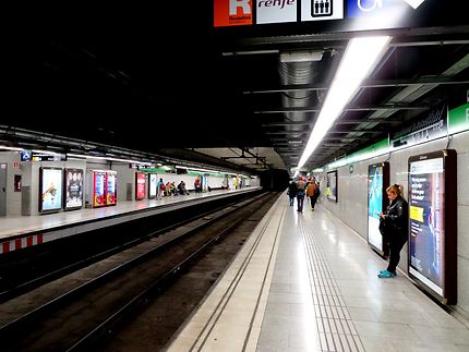 Station de métro à Barcelone
