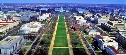 "NATIONAL MALL FROM WASHINGTON MONUMENT"
