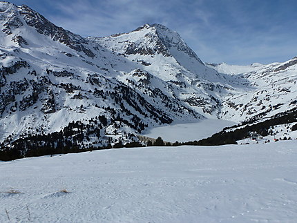 Paysage du haut des pistes