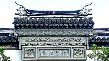 Porche ornementé à Suzhou