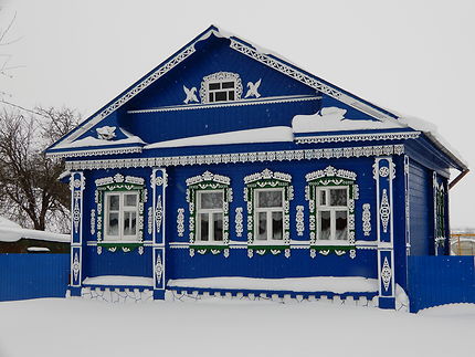 Maison traditionnelle en Russie