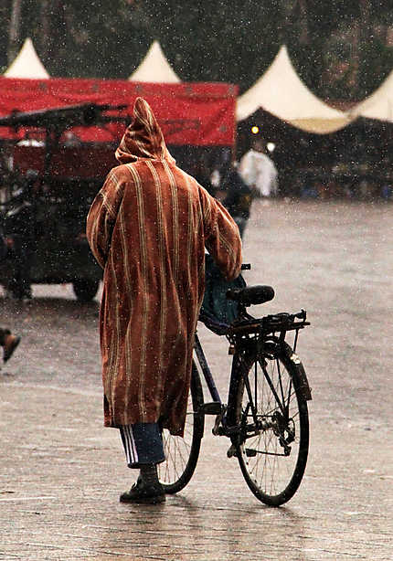 Vélo sous la pluie