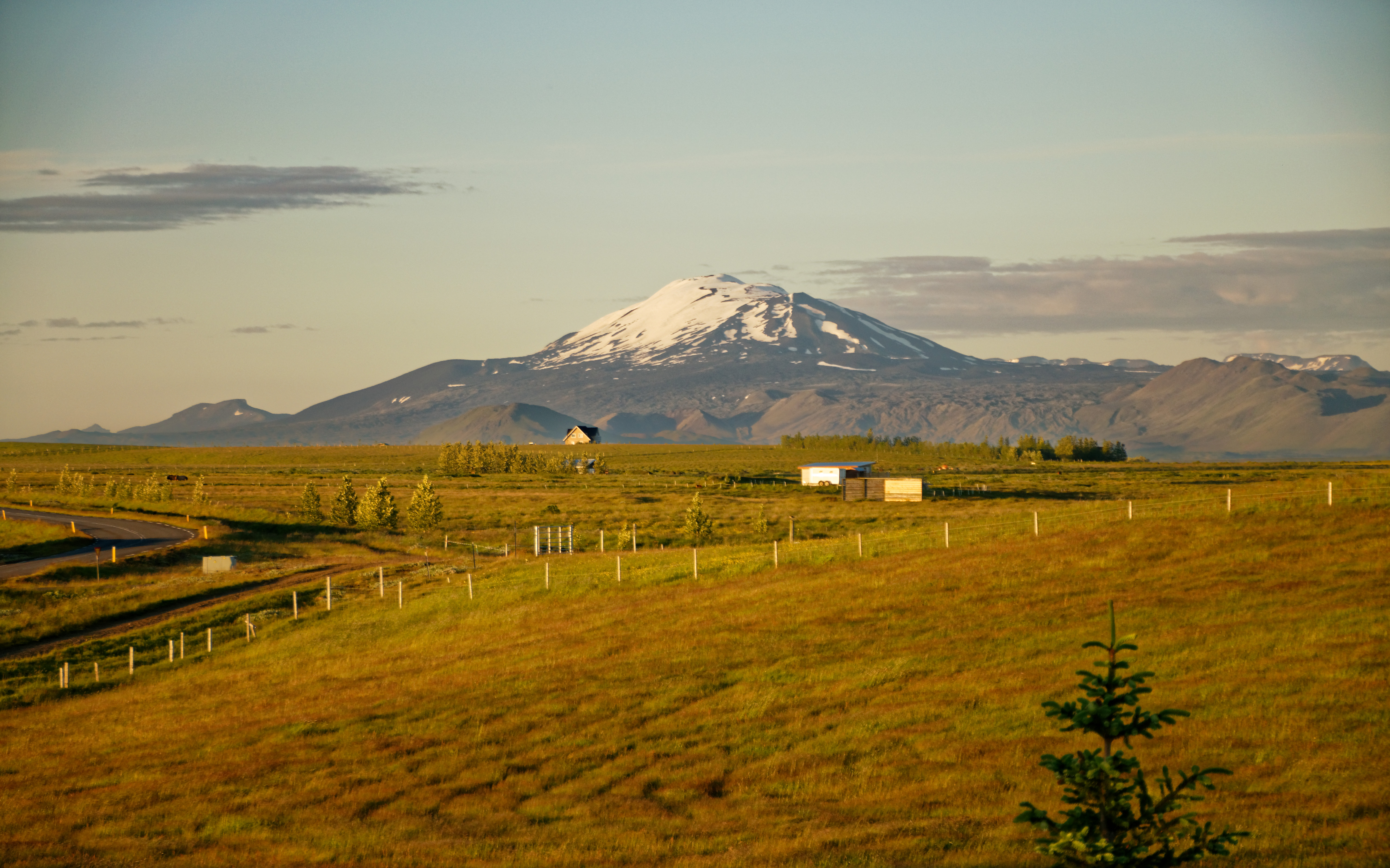 Marteinstunga, vue sur l'Hekla Marteinstunga, vue sur l'Hekla