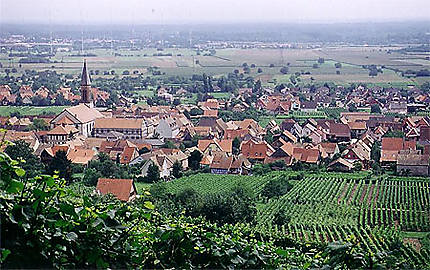 Village alsacien vu du Haut Koenigsbourg