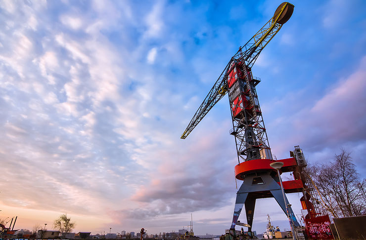 Faralda NDSM Crane Hotel (Amsterdam) : au sommet d’une grue portuaire