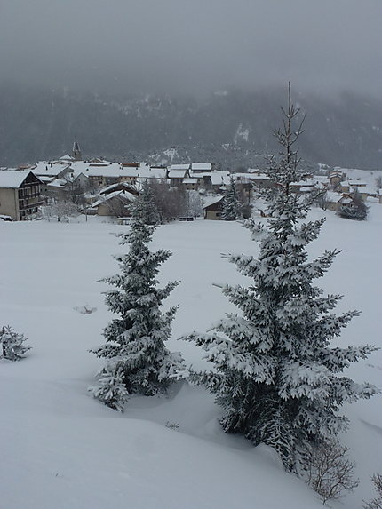 Aussois sous la neige