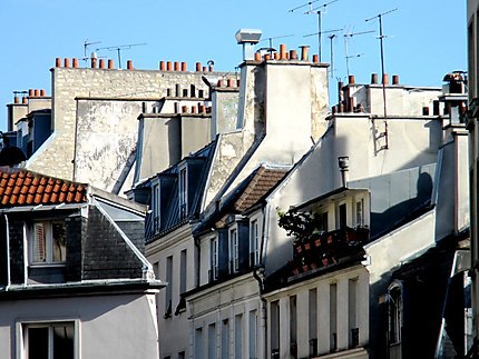 Les toits de la rue de Lappe