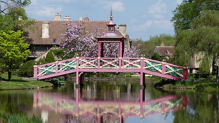 Le Pont chinois du parc floral d'Apremont