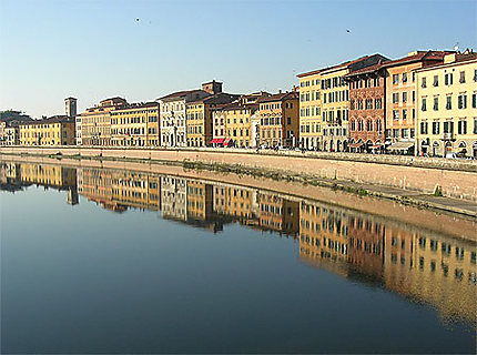 Les bords de l'Arno à Pise