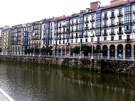 Les quais du centre ville de Bilbao
