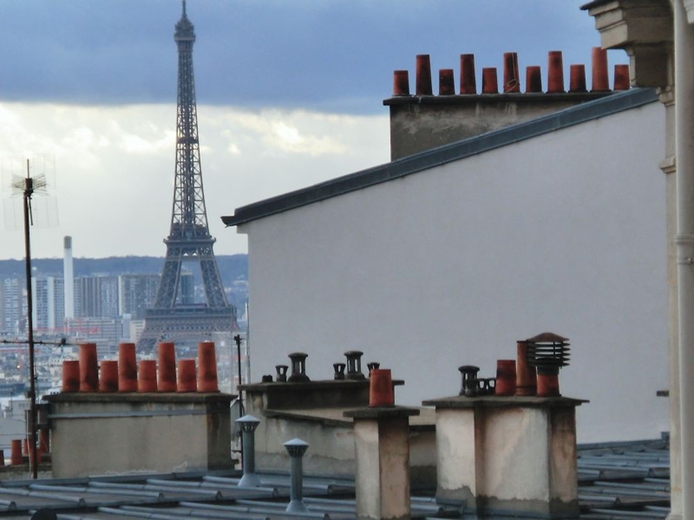 La Tour Eiffel vue de Montmartre