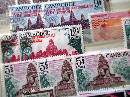 Les temples d'Angkor en timbres rares