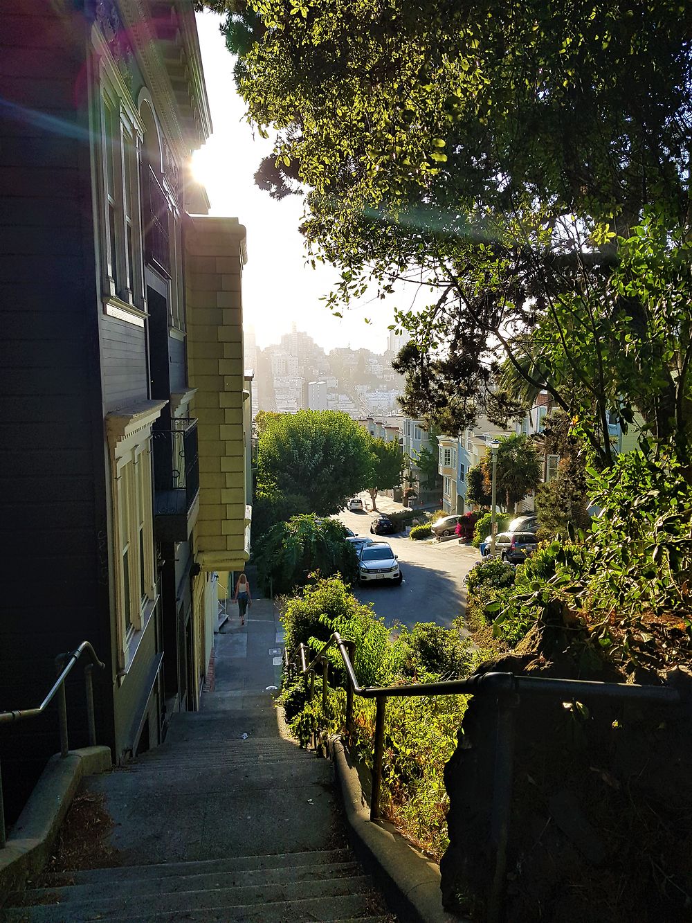 En partant de la Coit Tower