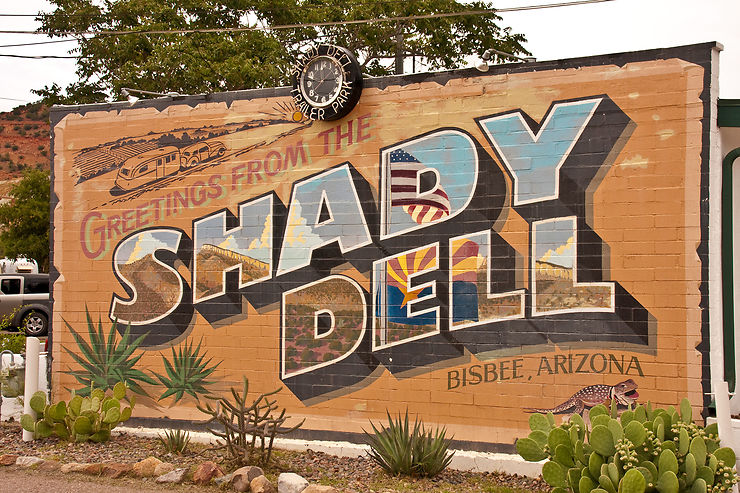 Shady Dell (Arizona) : des caravanes dans le désert