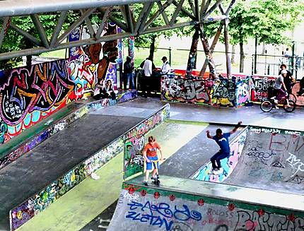 Skate park au parc de Bercy