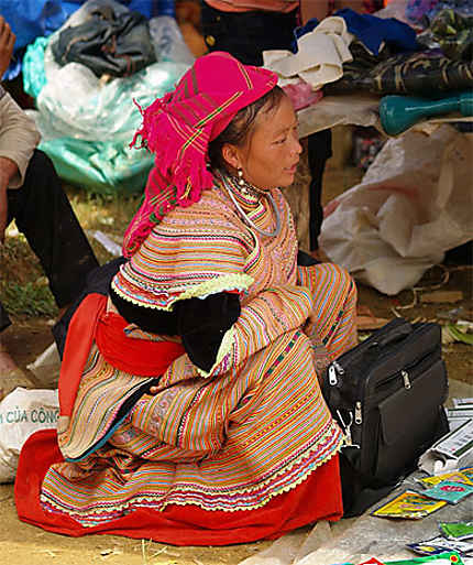 Femme Hmong Fleur