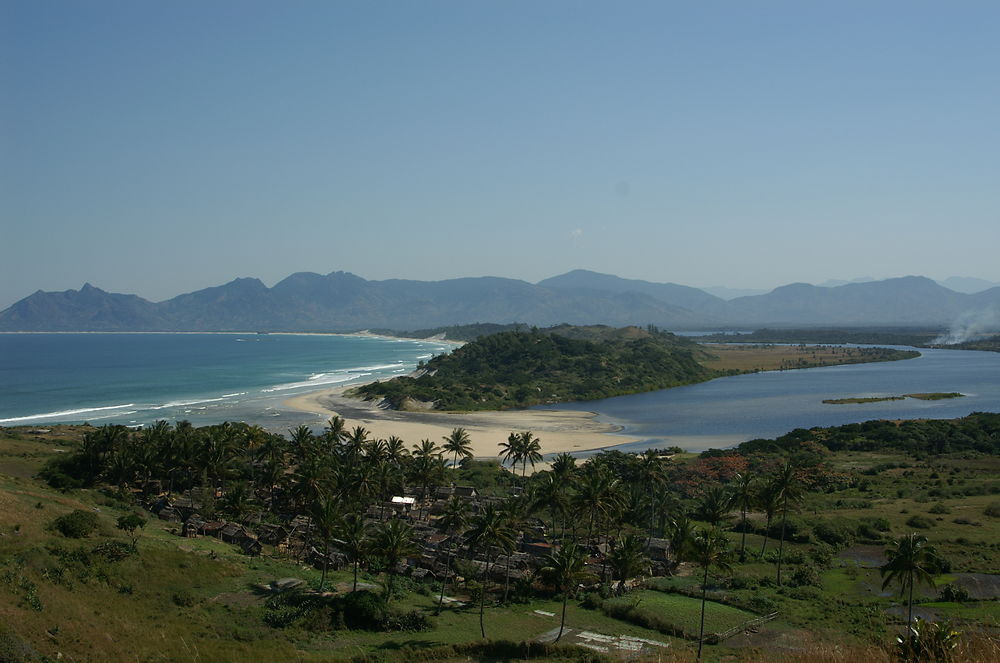 Vue sur l'océan et la lagune