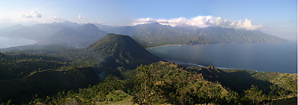 Top vue du volcan Lya