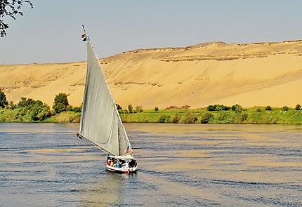 Felouque sur le Nil à Assouan