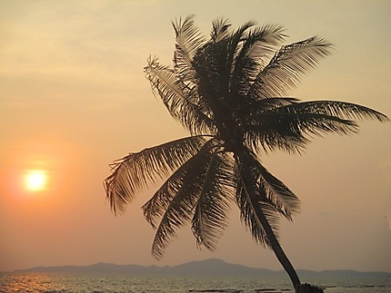 Coucher de soleil sur l'ile de Ko Lan