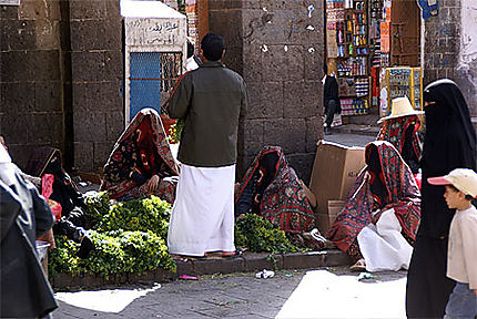 Dans le souk de Sanaa …