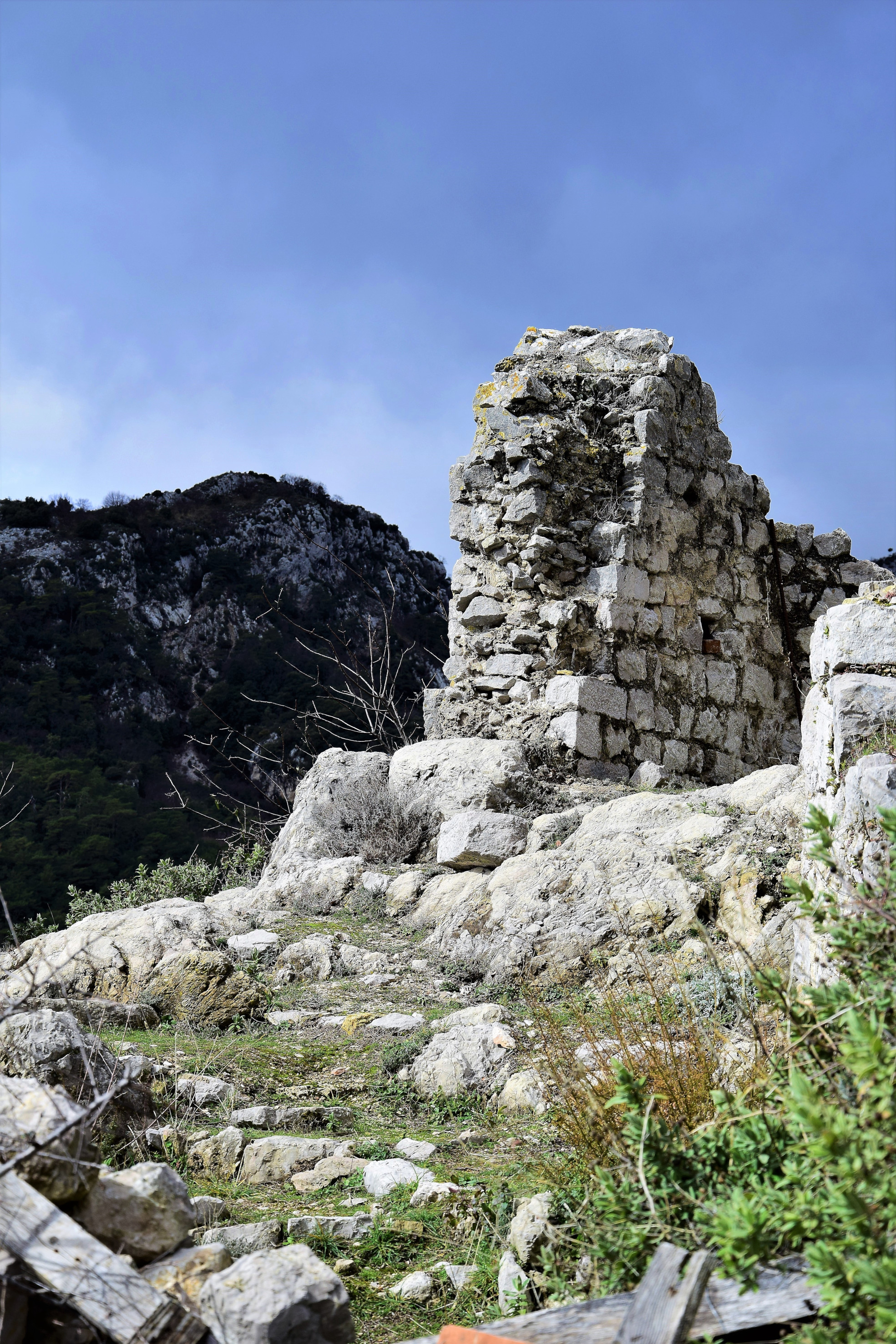 Ruines du château de Sainte-Agnès Ruines du château de Sainte-Agnès