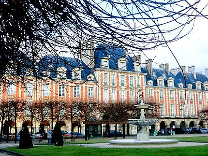 Place des Vosges l'hiver