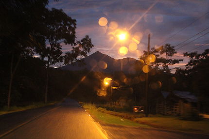 Surpris par la nuit, volcan Tenorio, Costa Rica