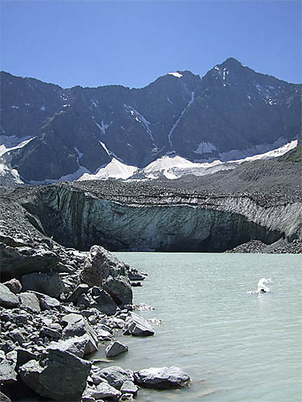 Le lac du glacier d'Arsine