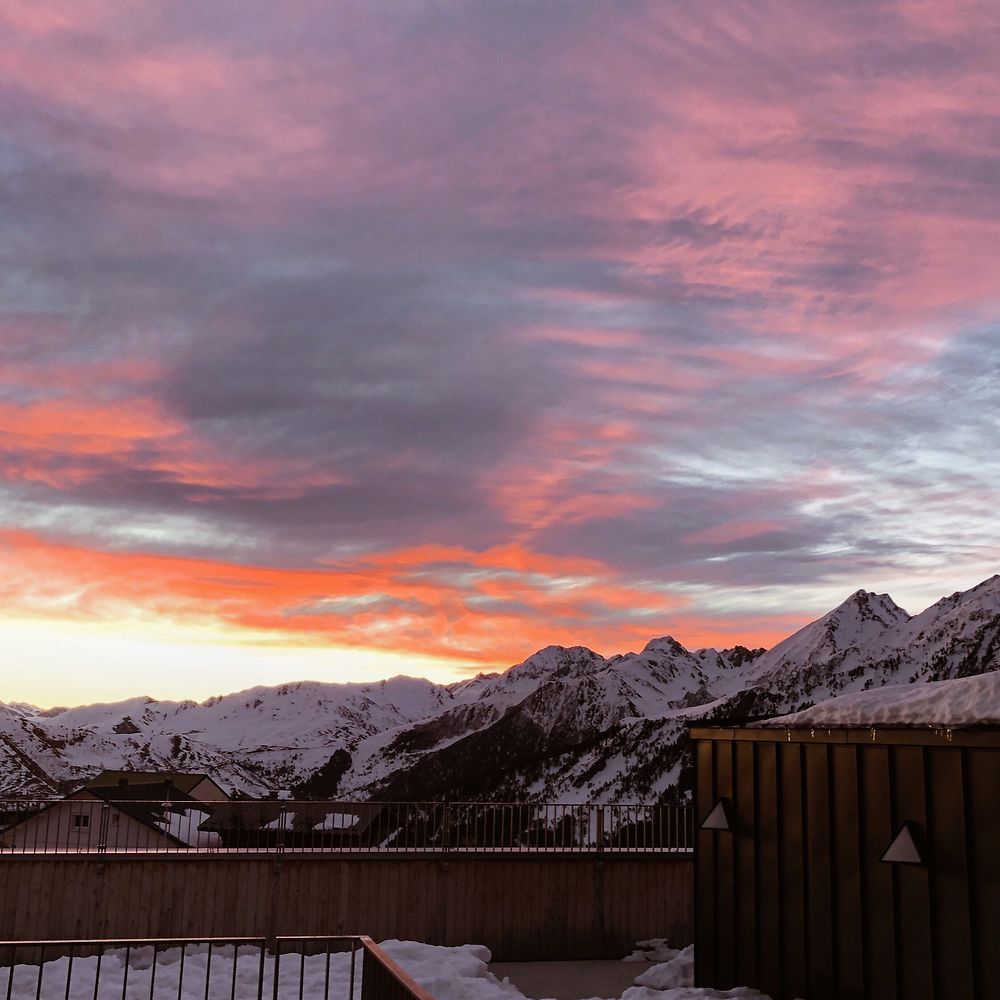 Lever de soleil à Saint-Lary