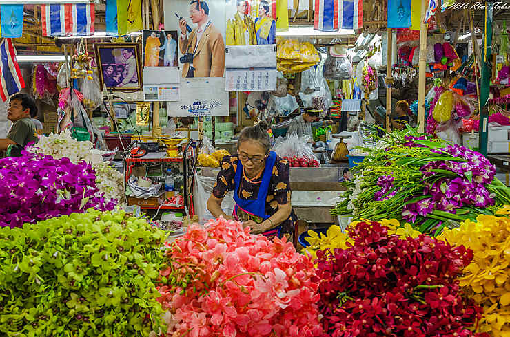 Pak Khlong Market (Marché aux fleurs)